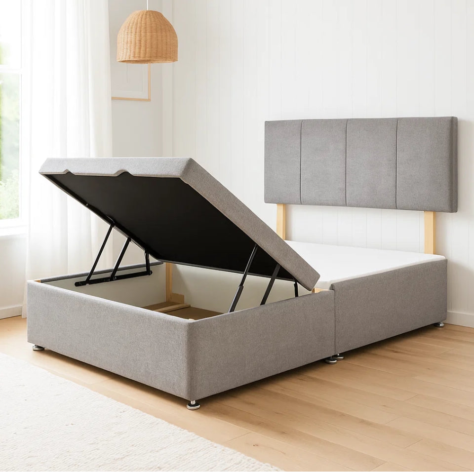 Half Ottoman Bed Base and Headboard